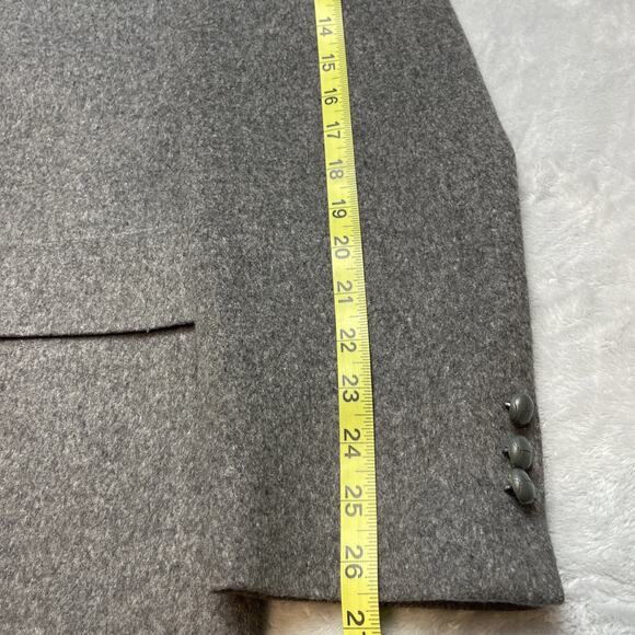 Vintage 100% Camel Hair Blazer Jacket Mens 42L Gray Warren of Stafford USA - Picture 14 of 16